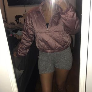 Forever 21 rose pink puffer jacket